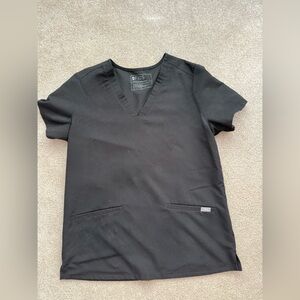 FIGS Black Casma Scrub Top